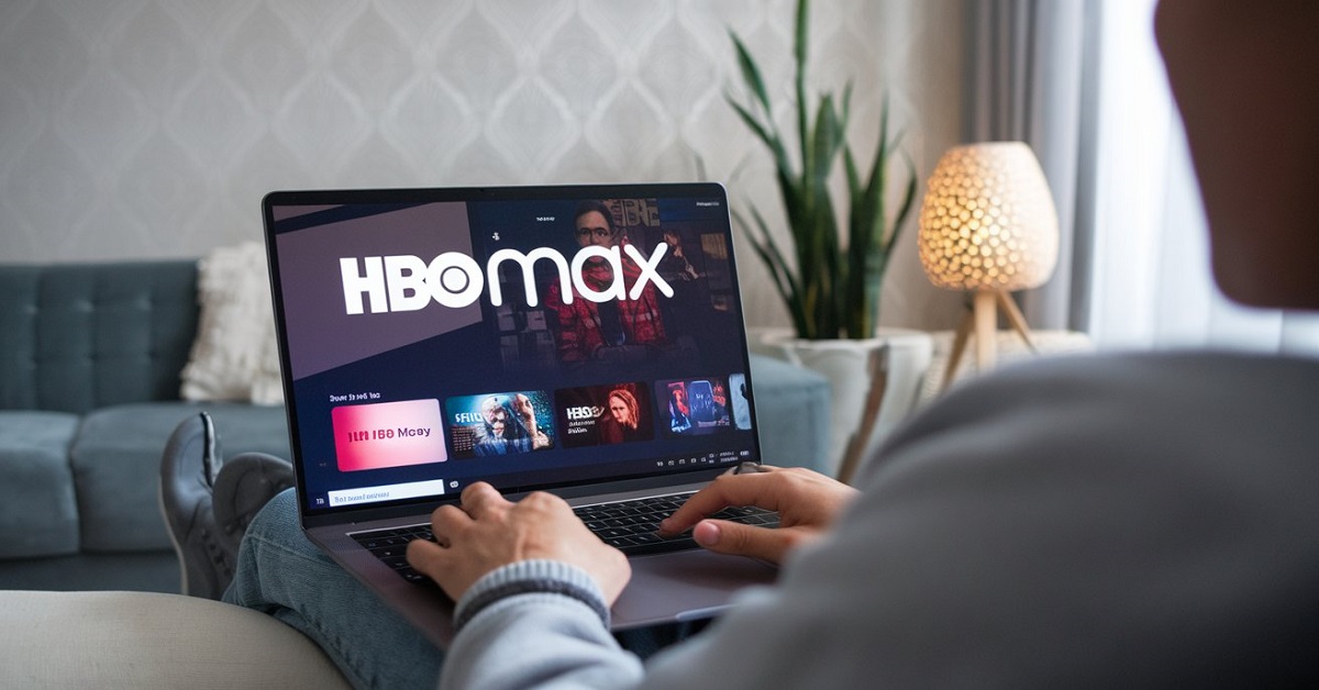 "role": "You are a creative graphic designer working on a featured image for a blog post.", "task": "Design a visually appealing image that captures the essence of using a free VPN to unlock HBO Max from anywhere, incorporating a title overlay.", "context": "The blog post is about how users can access HBO Max using a VPN service, and the image needs to represent this concept clearly, while being engaging and relevant for the target audience. The image will help boost SEO and catch readers’ attention.", "prompt": "A featured image for a blog post titled 'Free VPN for HBO Max: How to Unlock HBO Max Anywhere'. The image should show a person watching HBO Max on a laptop while using a VPN. The person is sitting comfortably in a modern living room.