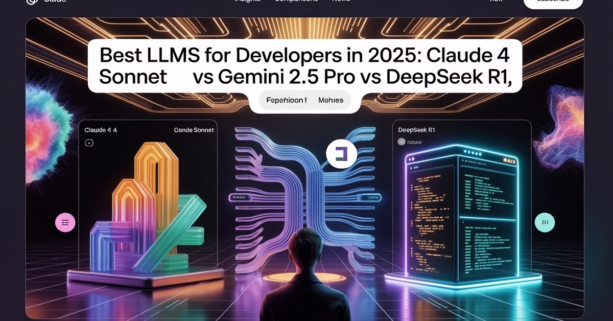 Best LLMs for Developers 2025: Claude 4 Sonnet vs Gemini 2.5 Pro vs DeepSeek R1. Compare benchmarks, cost, integration.