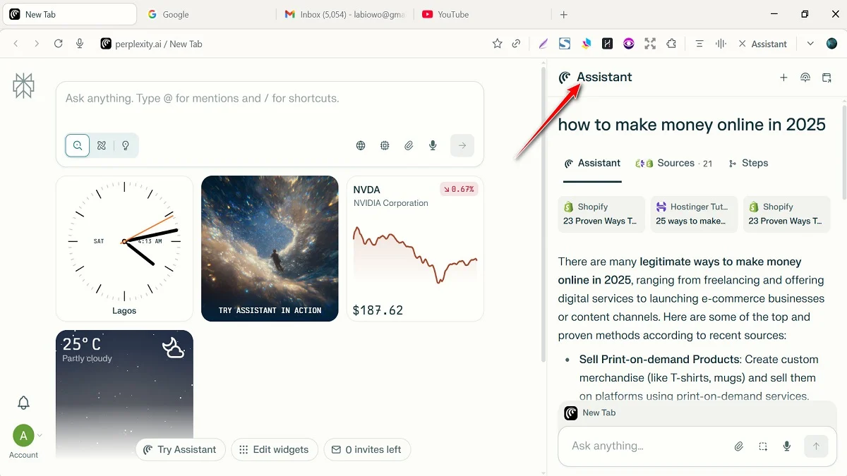 An AI cursor clicking a button on a futuristic browser that has a red security glitch, illustrating the Comet Browser review